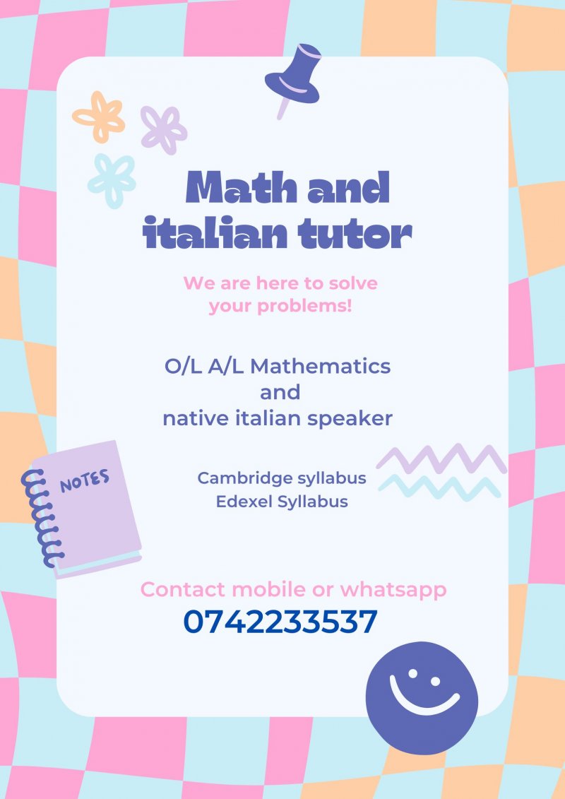 "Learn Italian from a Native Speaker – Immerse Yourself in the Language and Culture! ඉතාලි ස්වදේශික කථිකයෙකුගෙන් ඉතාලි ඉගෙන ගනිමු