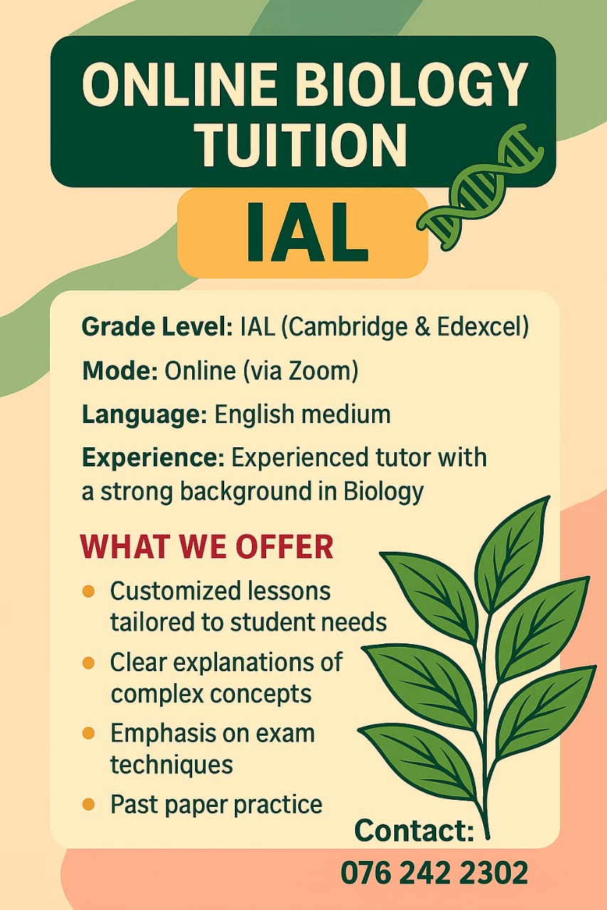 IAL BIOLOGY CLASSES