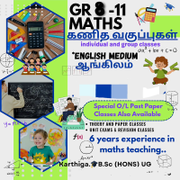 Grade 8 to 11 MATHS Classes - English medium