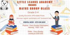 🧮 Quality education at affordable prices – join our Maths Group Class!