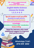 Mathematics, English, Science - Grade 1, 2, 3, 4 & 5