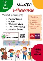 Music Lessons For Kids - Individual Piano | Western Violin | Guitar Lessons Home Visits & Online